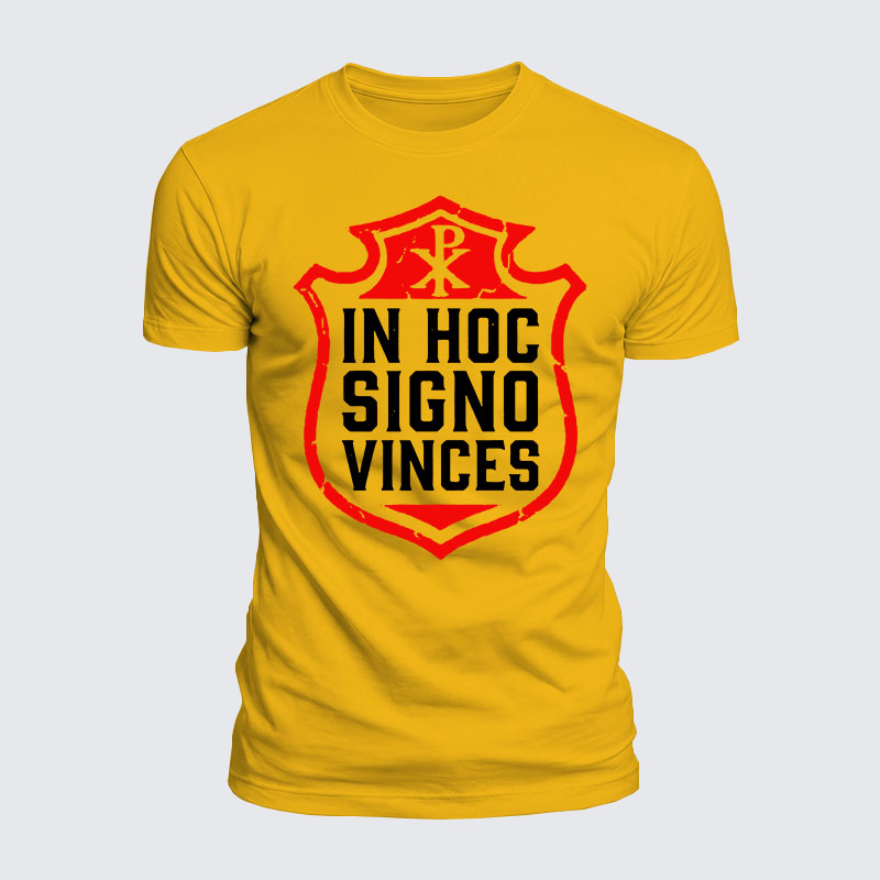 [Copy]Luxe Mercerized Cotton Tee - In Hoc Signo Vinces 