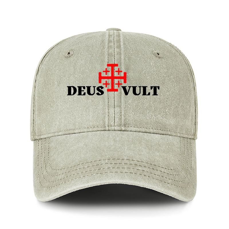 Heritage Washed Cap - Deus Vult