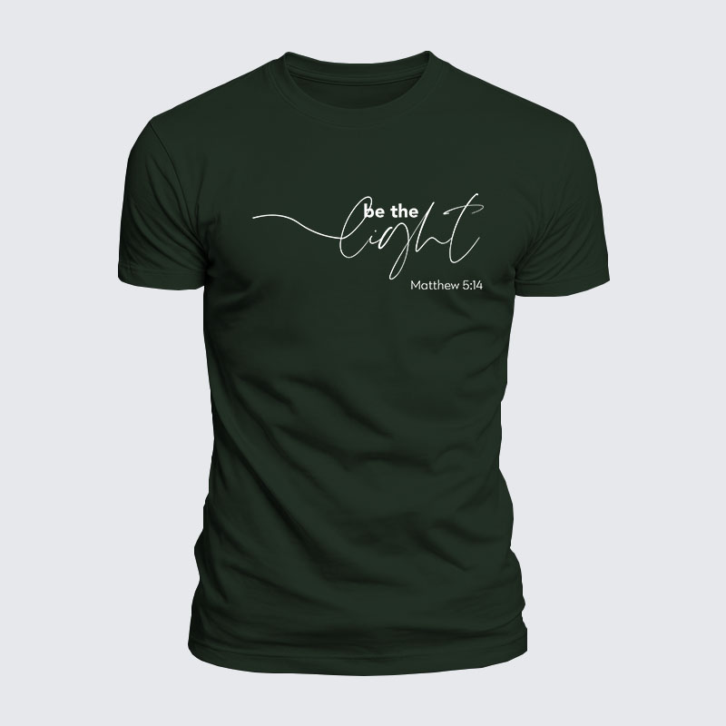 Luxe Mercerized Cotton Tee - Be The Light 