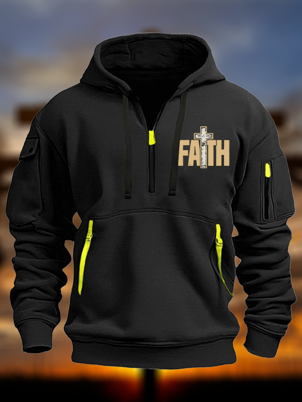 Faith Cross Jesus God Christian Zipper Hoodies
