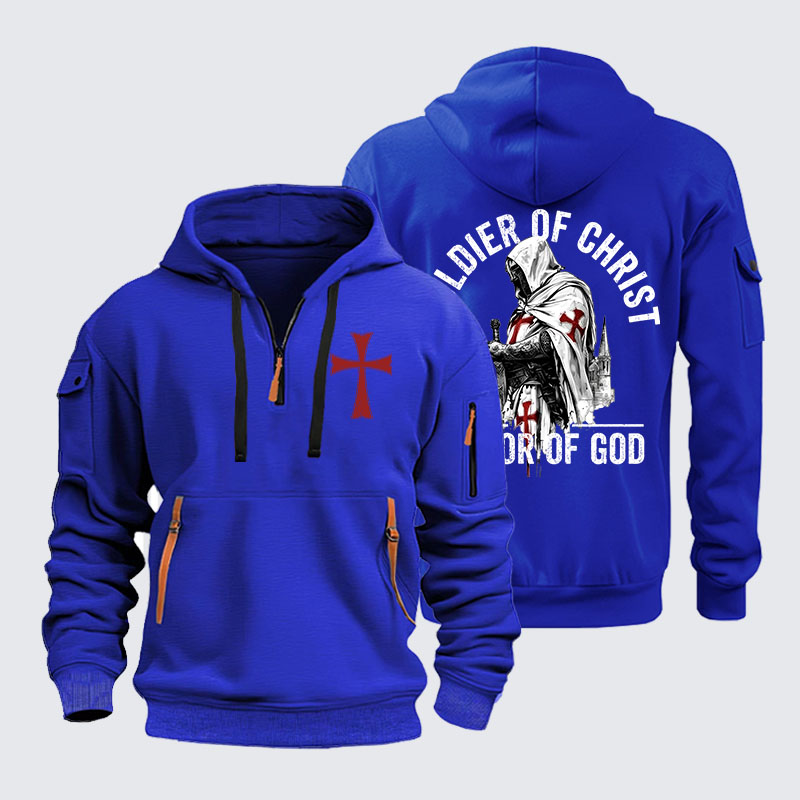 Zipper Hoodies -  Soldier of Christ Armor Of God Crusader Spirit