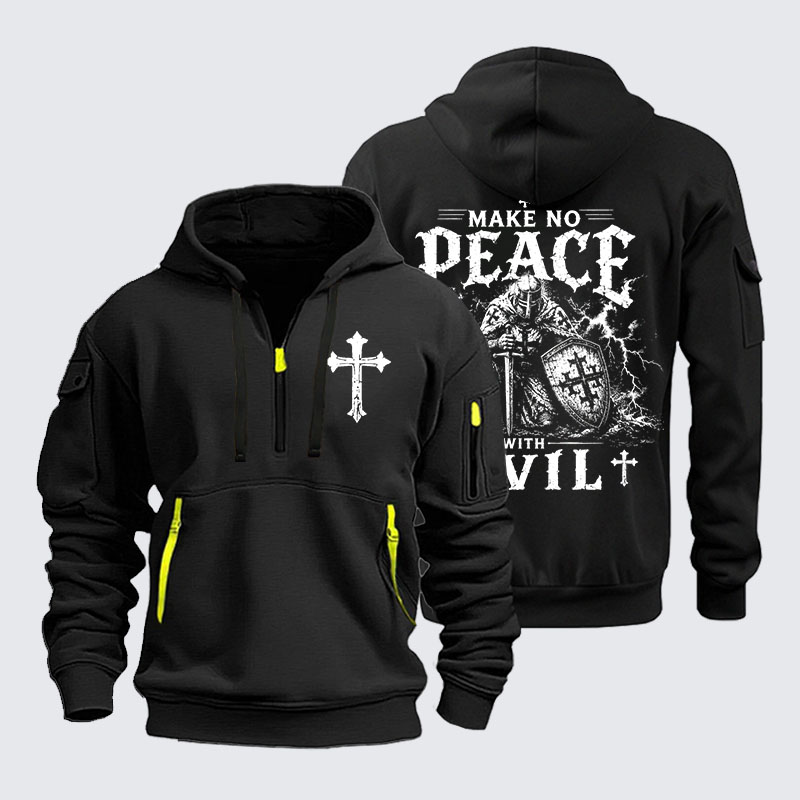 Zipper Hoodies - Make No Peace With Evil