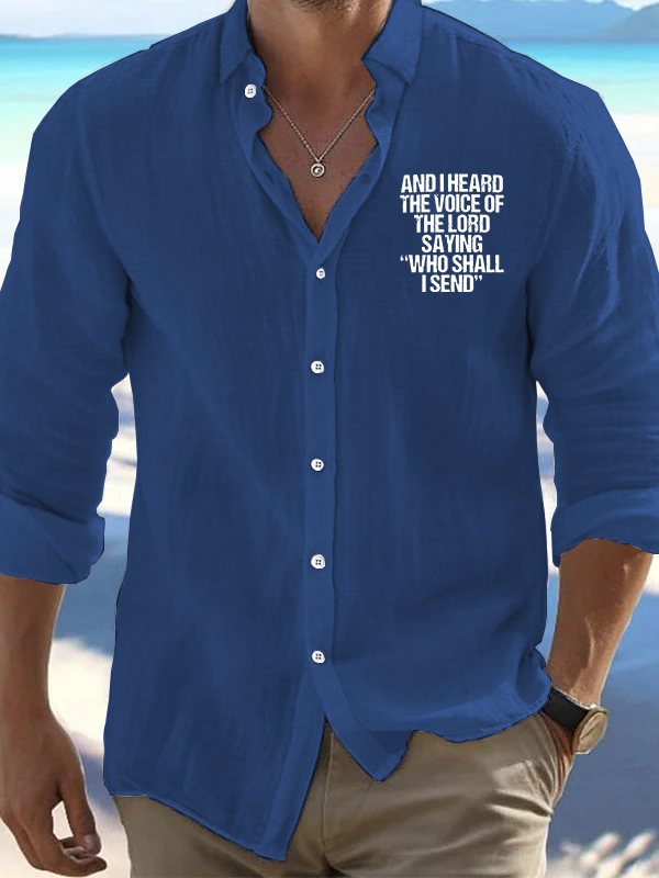 Send Me Isaiah 6:8 Christian Resort Casual Shirt