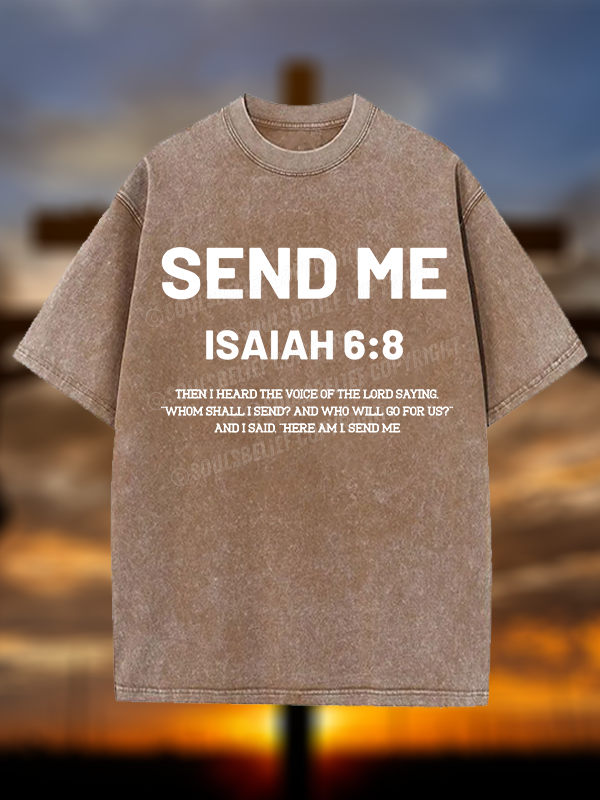 Send Me Christian Washed T-Shirt