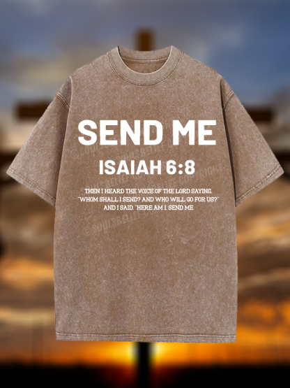 Send Me Christian Washed T-Shirt