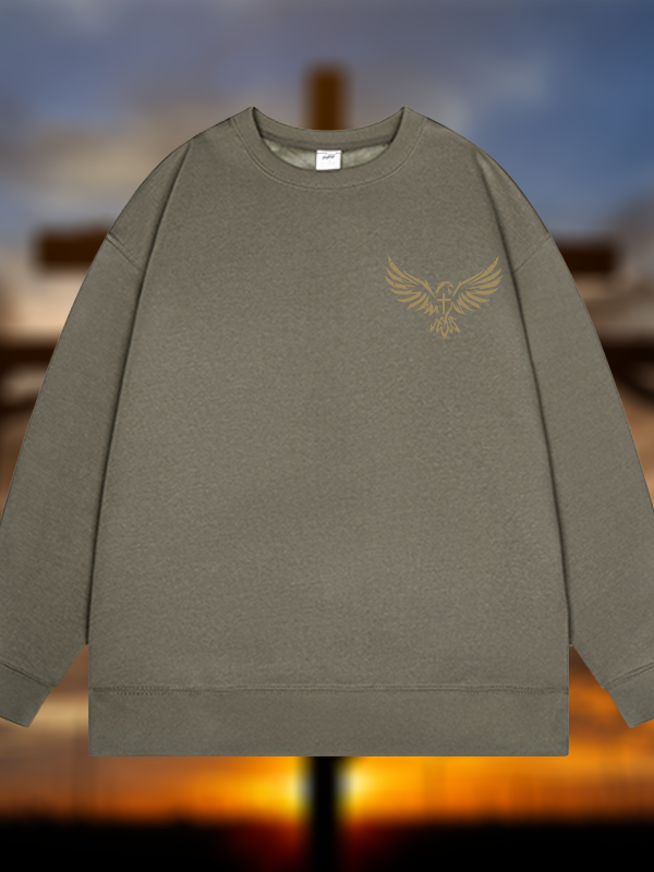 Wings Like Eagles Jesus God Christian Sweatshirt