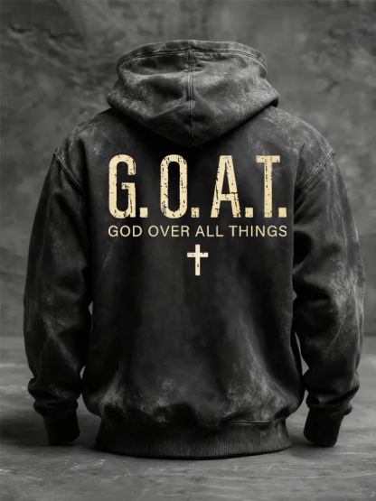 [Copy]Believe Jesus God Christian Washed Hoodie