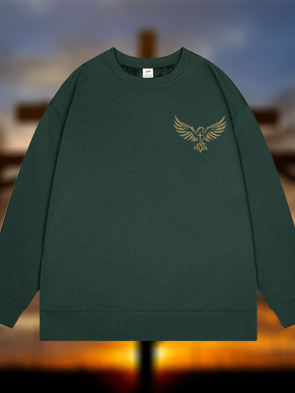 Wings Like Eagles Jesus God Christian Sweatshirt