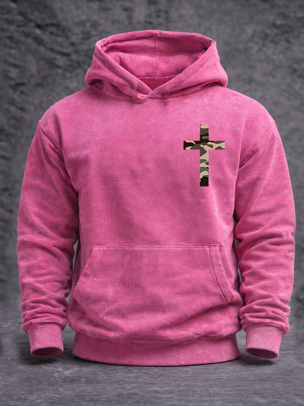 Stand Firm Jesus God Christian Washed Hoodie