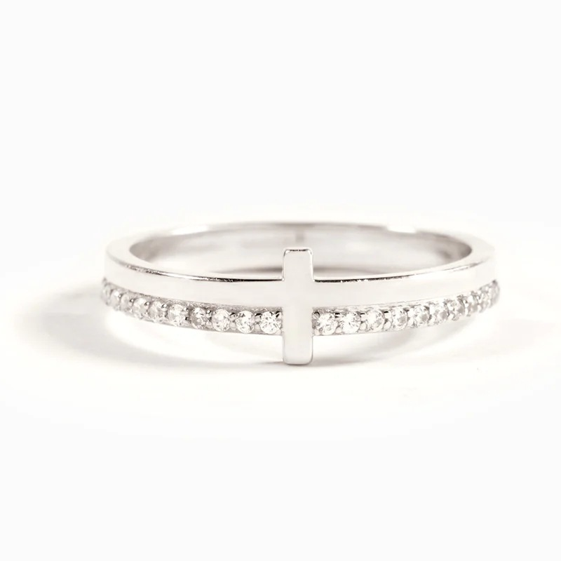 Cross Christian 925 Sterling Silver Ring