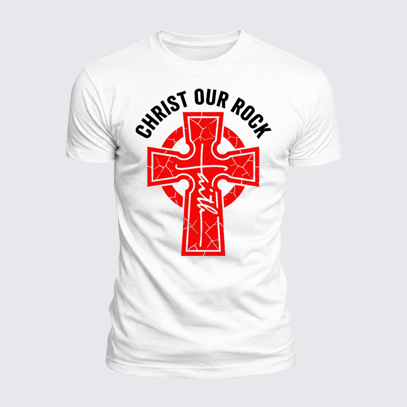 Man Of God Husband Dad Jesus God Christian Cotton T-Shirt