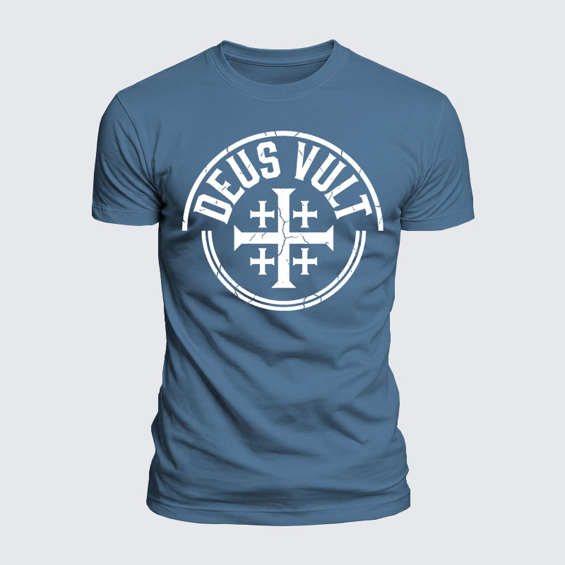 Luxe Mercerized Cotton Tee - Deus Vult 