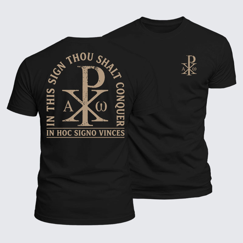 Luxe Mercerized Cotton Tee - In Hoc Signo Vinces 