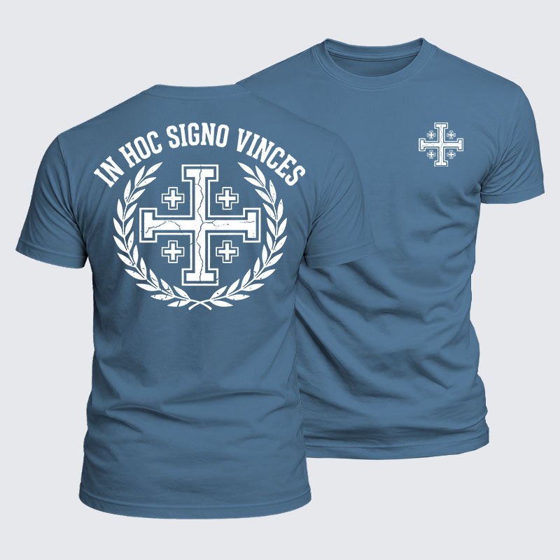 Luxe Mercerized Cotton Tee - In Hoc Signo Vinces 