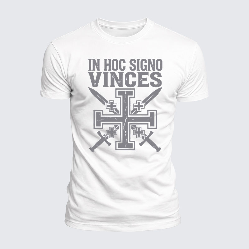 Luxe Mercerized Cotton Tee - In Hoc Signo Vinces 