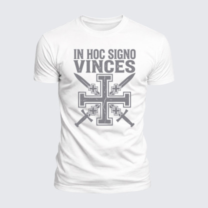 Luxe Mercerized Cotton Tee - In Hoc Signo Vinces 