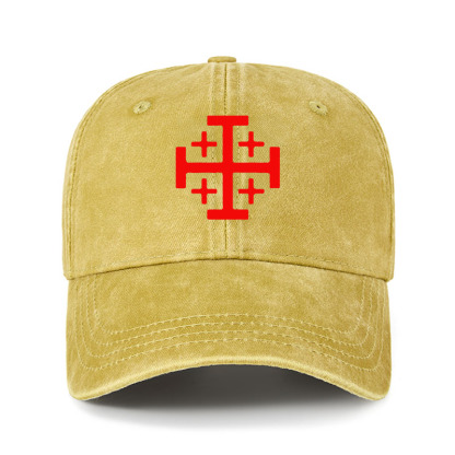 Heritage Washed Cap - Jerusalem Cross