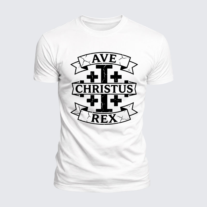 Luxe Mercerized Cotton Tee - Ave Christus Rex