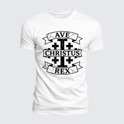 Luxe Mercerized Cotton Tee - Ave Christus Rex