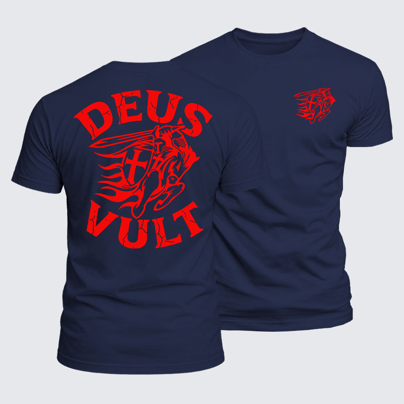 Luxe Mercerized Cotton Tee - Deus Vult