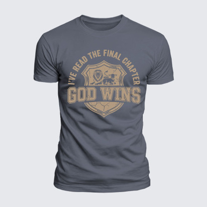 Luxe Mercerized Cotton Tee - God Wins I've Read the Final Chapter 