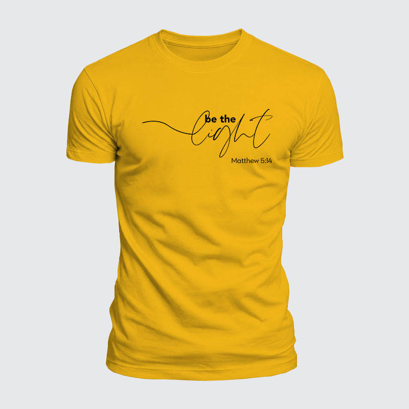 Luxe Mercerized Cotton Tee - Be The Light 