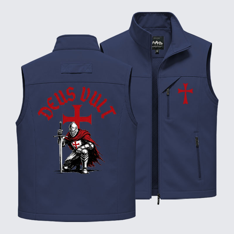 Templar Knight Crusader Deus Vult Outdoor Quick-dry Vest