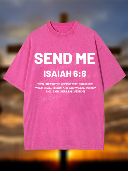 Send Me Christian Washed T-Shirt