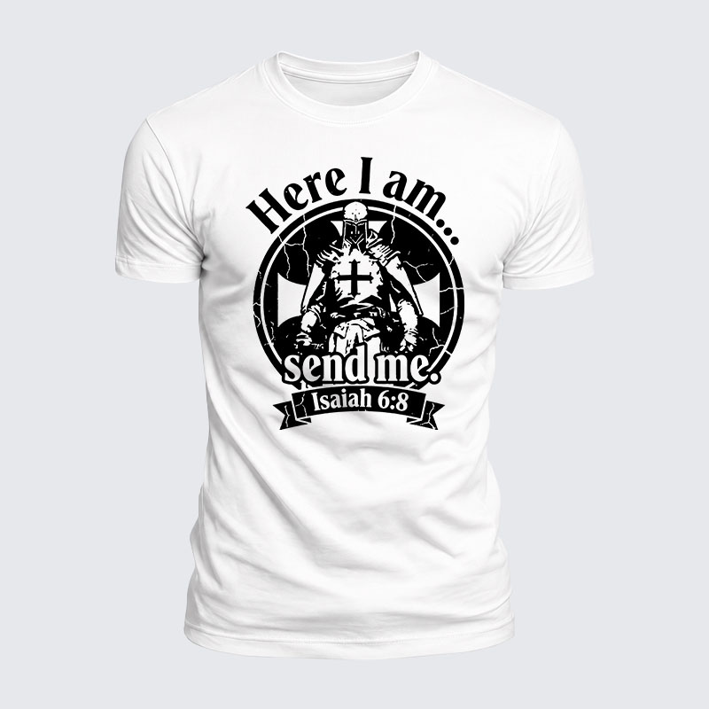 Luxe Mercerized Cotton Tee - Here I Am Send Me