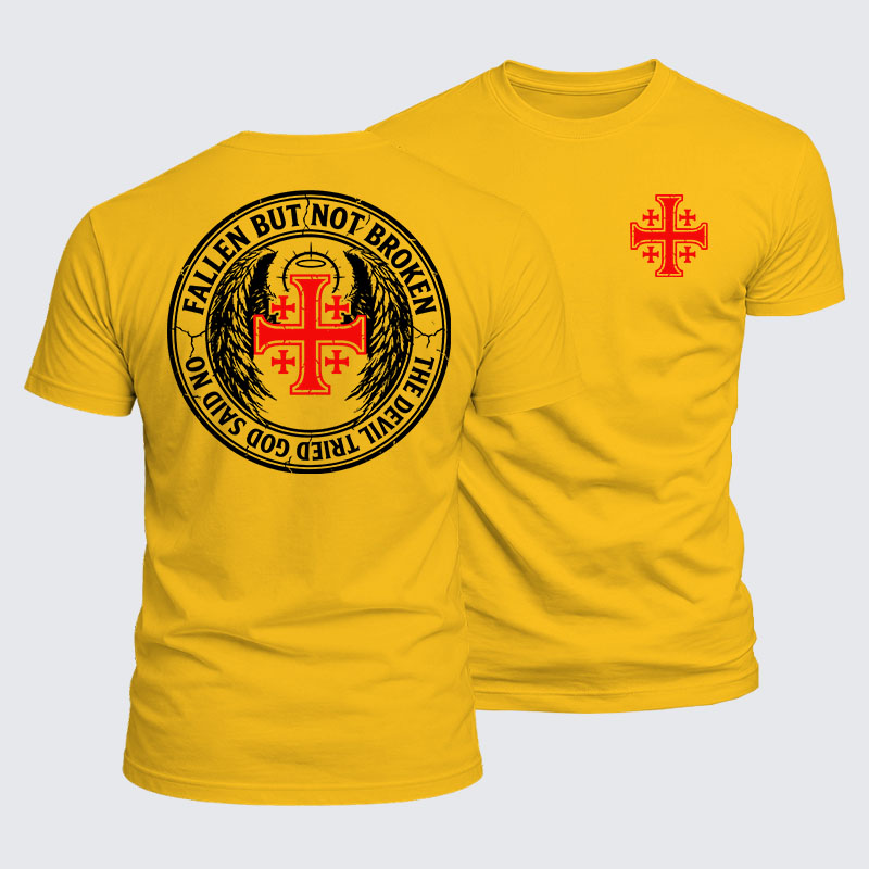 Luxe Mercerized Cotton Tee - Knights Templar Cross