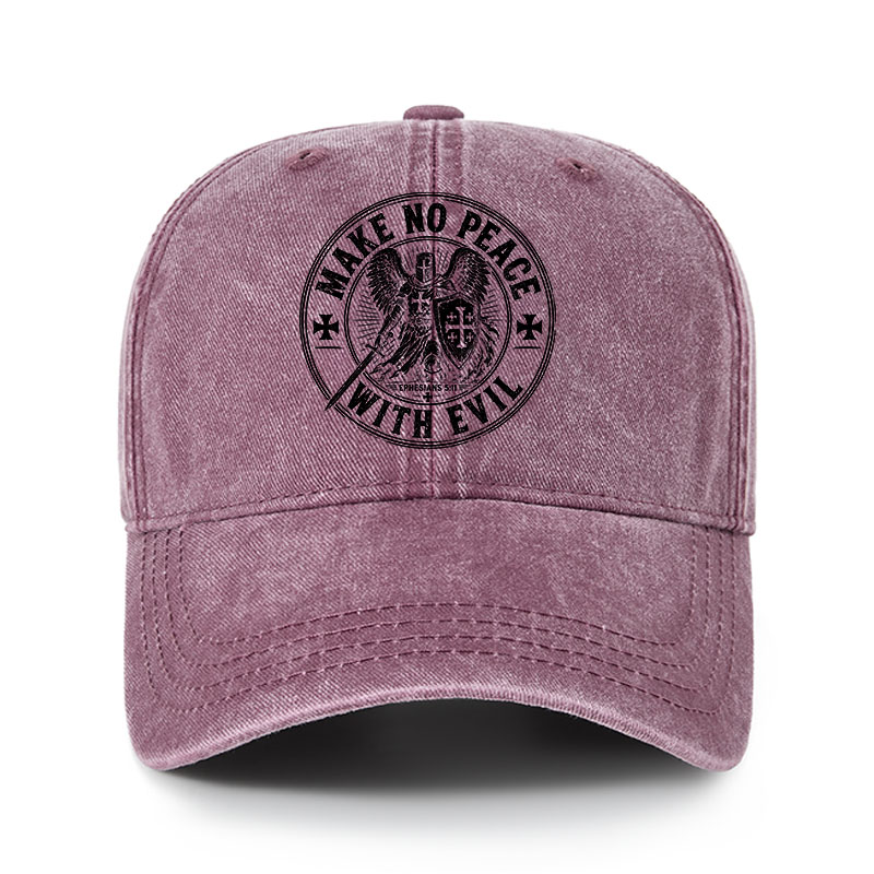 Heritage Washed Cap - Make No Peace With Evil