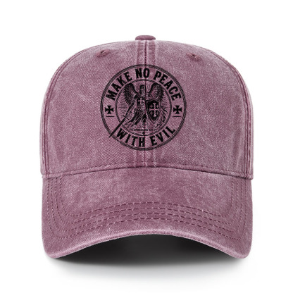 Heritage Washed Cap - Make No Peace With Evil