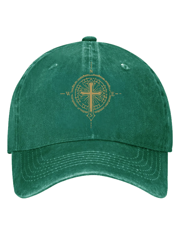 Cross Compass Christian Hat