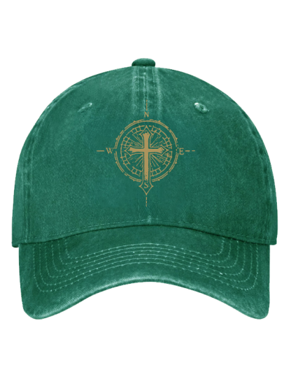 Cross Compass Christian Hat