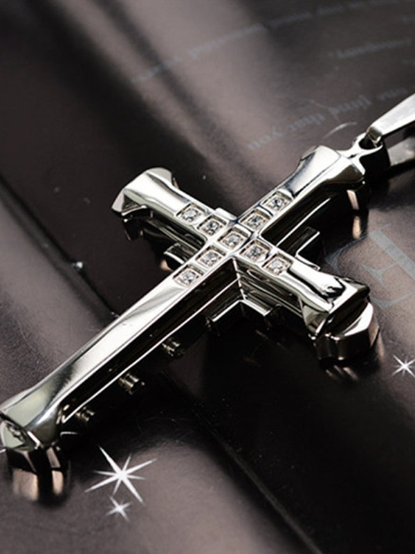 Christian Diamond Cross Necklace