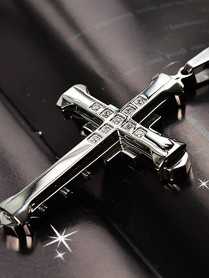 Christian Diamond Cross Necklace