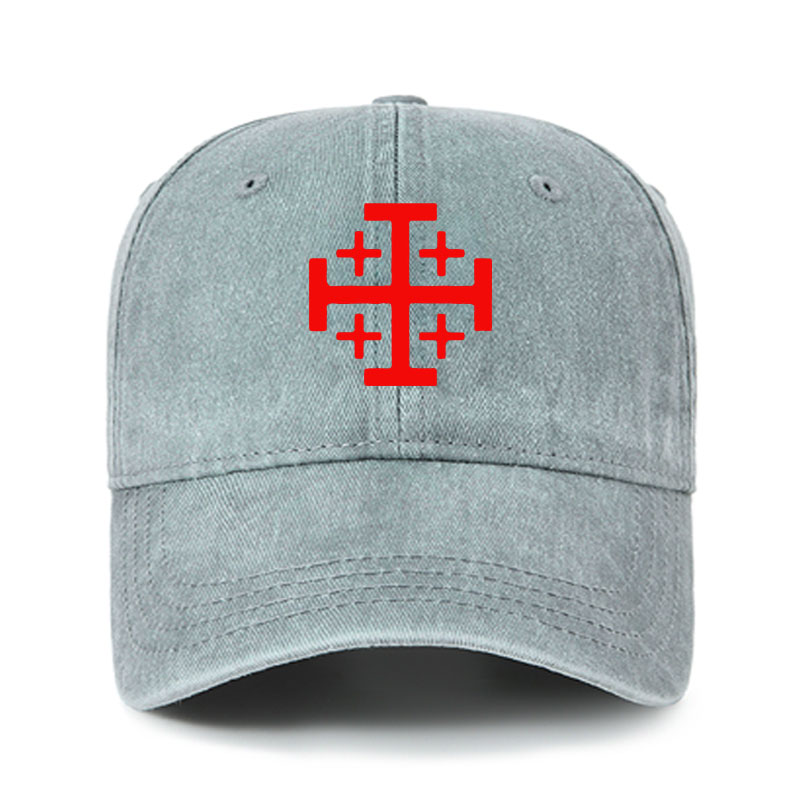 Heritage Washed Cap - Jerusalem Cross
