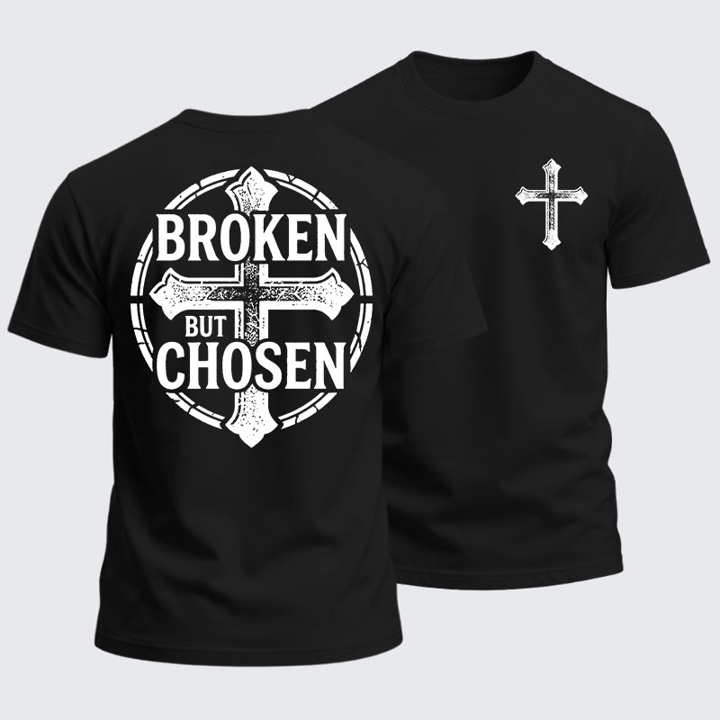Heavyweight Cotton Tee - Broken But Chosen