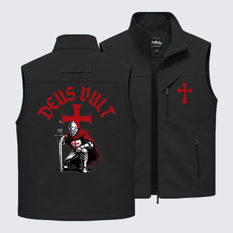 Templar Knight Crusader Deus Vult Outdoor Quick-dry Vest