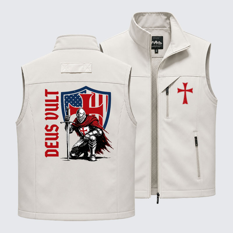 Templar Knight Crusader Deus Vult Outdoor Quick-dry Vest