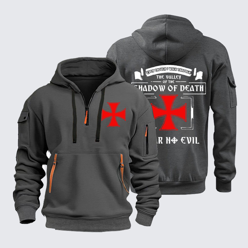 Zipper Hoodies - Even Though I Walk Through The Valley Of The Shadow Of Death, I Fear No Evil.