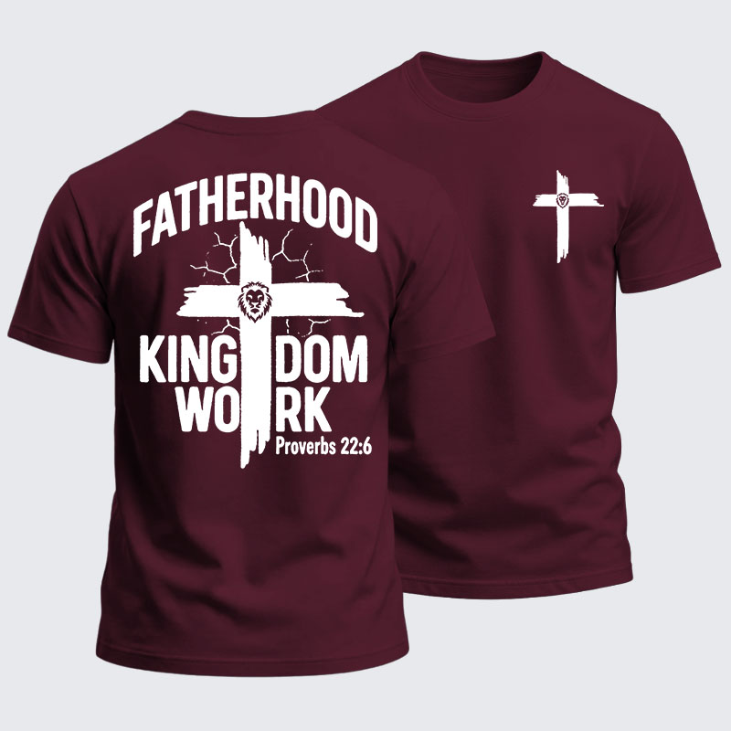[Copy]Heavyweight Cotton Tee - Fatherhood is Kingdom Work