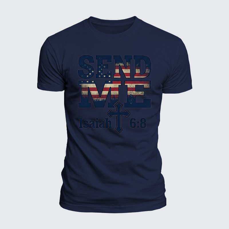 Luxe Mercerized Cotton Tee - Isaiah 6:8 - SEND ME