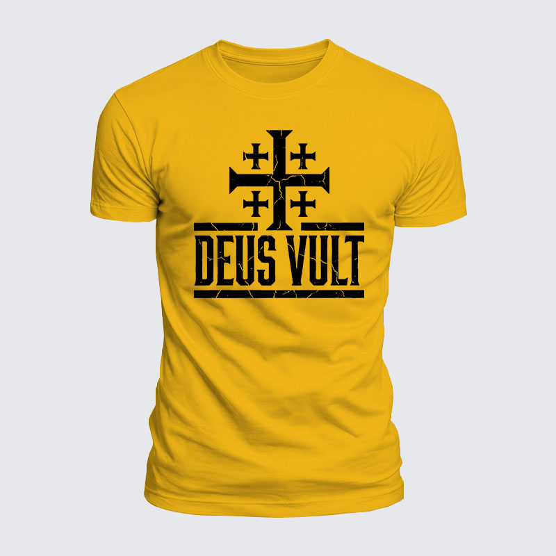 Luxe Mercerized Cotton Tee - Deus Vult 