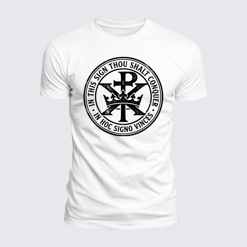 Luxe Mercerized Cotton Tee - In Hoc Signo Vinces 
