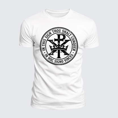 Luxe Mercerized Cotton Tee - In Hoc Signo Vinces 