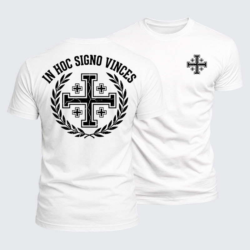 Luxe Mercerized Cotton Tee - In Hoc Signo Vinces 