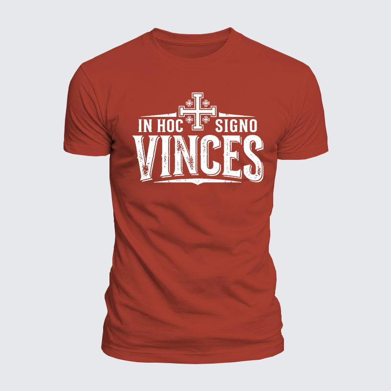 Luxe Mercerized Cotton Tee - In Hoc Signo Vinces 