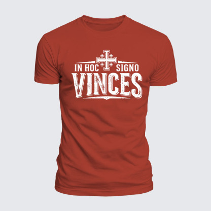 Luxe Mercerized Cotton Tee - In Hoc Signo Vinces 