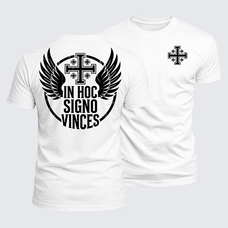 Luxe Mercerized Cotton Tee - In Hoc Signo Vinces 